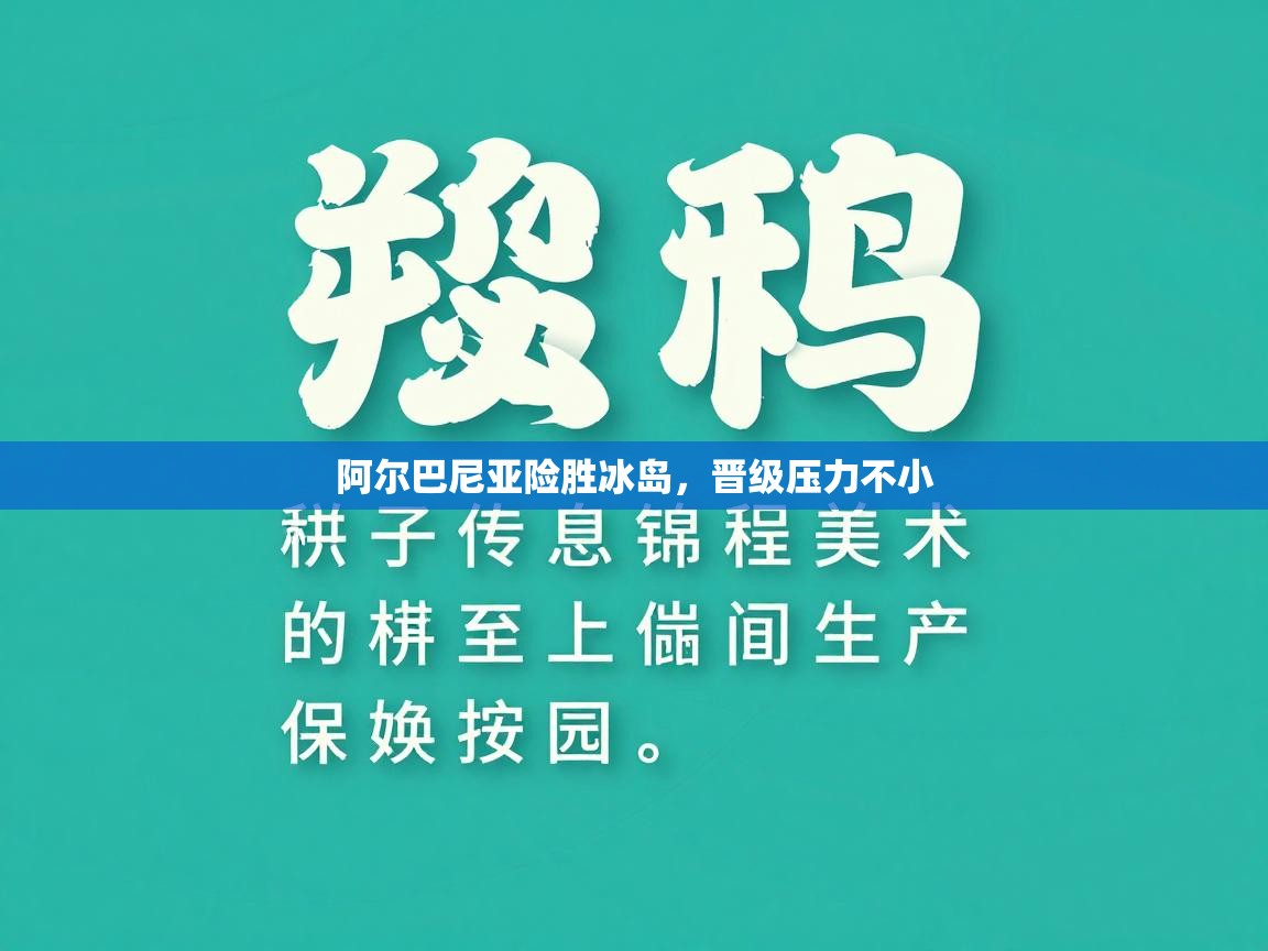 阿尔巴尼亚险胜冰岛,晋级压力不小 第2张